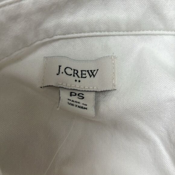 J. Crew Factory BP533 white Petite button-up oxford shirt in signature fit Small - Picture 9 of 11